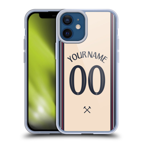 Custom Customised Personalised West Ham United FC 2025/26 Kit Away Soft Gel Case for Apple iPhone 12 Mini Custom Customised Personalised West Ham United FC 2025/26 Kit Away Soft Gel Case for Apple iPhone 12 Mini