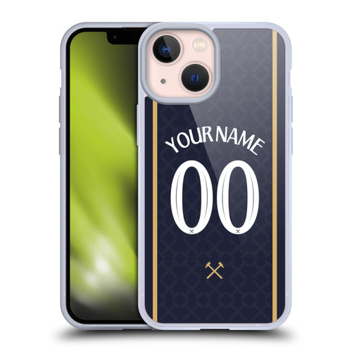 Custom Customised Personalised West Ham United FC 2025/26 Kit Third Soft Gel Case for Apple iPhone 13 Mini Custom Customised Personalised West Ham United FC 2025/26 Kit Third Soft Gel Case for Apple iPhone 13 Mini