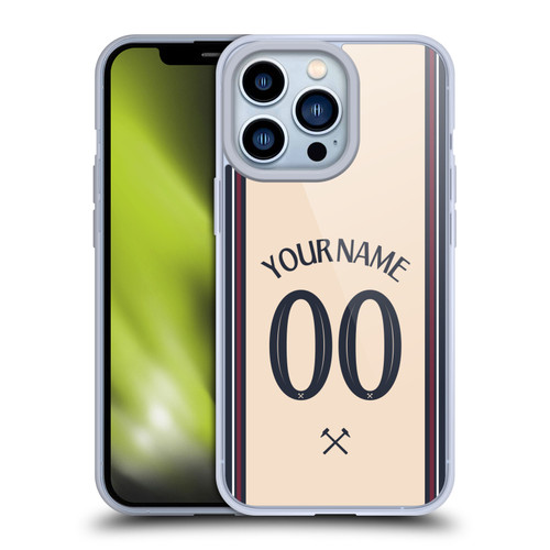 Custom Customised Personalised West Ham United FC 2025/26 Kit Away Soft Gel Case for Apple iPhone 13 Pro Custom Customised Personalised West Ham United FC 2025/26 Kit Away Soft Gel Case for Apple iPhone 13 Pro