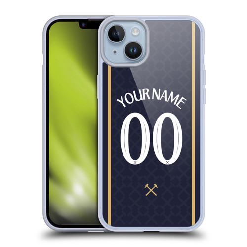 Custom Customised Personalised West Ham United FC 2025/26 Kit Third Soft Gel Case for Apple iPhone 14 Plus Custom Customised Personalised West Ham United FC 2025/26 Kit Third Soft Gel Case for Apple iPhone 14 Plus