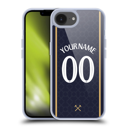 Custom Customised Personalised West Ham United FC 2025/26 Kit Third Soft Gel Case for Apple iPhone 16e Custom Customised Personalised West Ham United FC 2025/26 Kit Third Soft Gel Case for Apple iPhone 16e