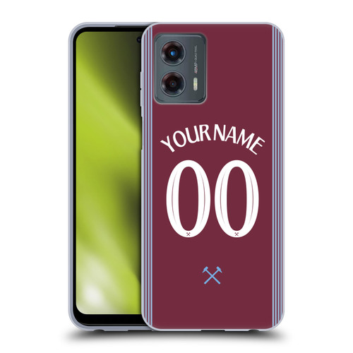 Custom Customised Personalised West Ham United FC 2025/26 Kit Home Soft Gel Case for Motorola Moto G (2023) Custom Customised Personalised West Ham United FC 2025/26 Kit Home Soft Gel Case for Motorola Moto G (2023)