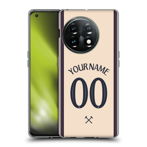 Custom Customised Personalised West Ham United FC 2025/26 Kit Away Soft Gel Case for OnePlus 11 5G Custom Customised Personalised West Ham United FC 2025/26 Kit Away Soft Gel Case for OnePlus 11 5G