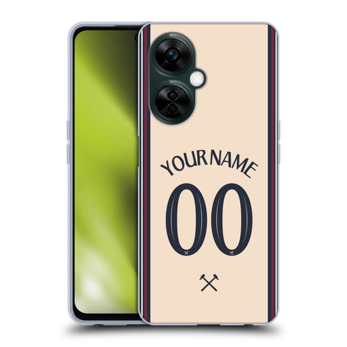 Custom Customised Personalised West Ham United FC 2025/26 Kit Away Soft Gel Case for OnePlus Nord N30 Custom Customised Personalised West Ham United FC 2025/26 Kit Away Soft Gel Case for OnePlus Nord N30