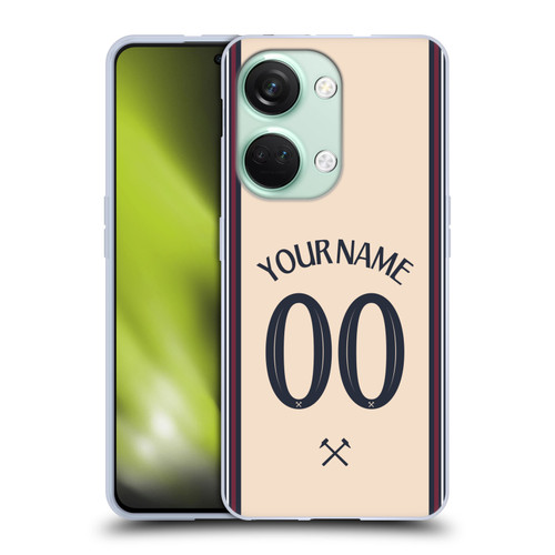 Custom Customised Personalised West Ham United FC 2025/26 Kit Away Soft Gel Case for OnePlus Nord 3 5G