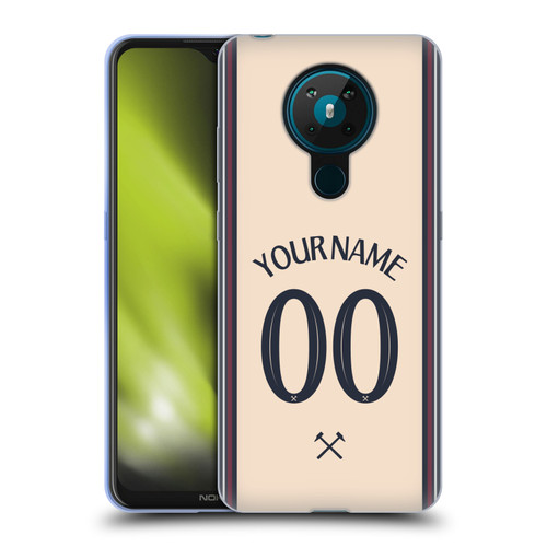 Custom Customised Personalised West Ham United FC 2025/26 Kit Away Soft Gel Case for Nokia 5.3 Custom Customised Personalised West Ham United FC 2025/26 Kit Away Soft Gel Case for Nokia 5.3