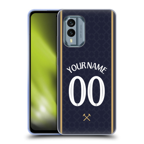 Custom Customised Personalised West Ham United FC 2025/26 Kit Third Soft Gel Case for Nokia X30 Custom Customised Personalised West Ham United FC 2025/26 Kit Third Soft Gel Case for Nokia X30