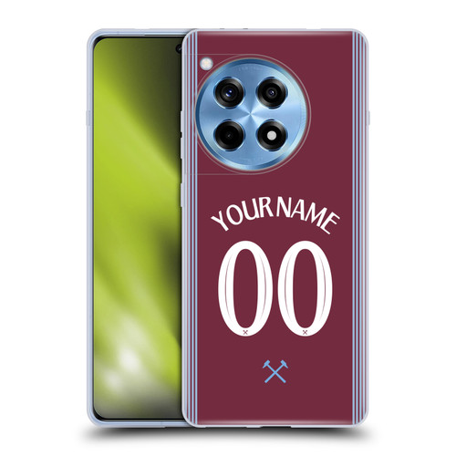 Custom Customised Personalised West Ham United FC 2025/26 Kit Home Soft Gel Case for OPPO OnePlus Ace 3 5G