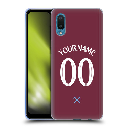Custom Customised Personalised West Ham United FC 2025/26 Kit Home Soft Gel Case for Samsung Galaxy A02/M02 (2021) Custom Customised Personalised West Ham United FC 2025/26 Kit Home Soft Gel Case for Samsung Galaxy A02/M02 (2021)