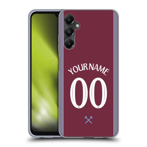 Custom Customised Personalised West Ham United FC 2025/26 Kit Home Soft Gel Case for Samsung Galaxy A05s