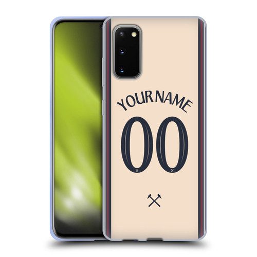 Custom Customised Personalised West Ham United FC 2025/26 Kit Away Soft Gel Case for Samsung Galaxy S20 / S20 5G Custom Customised Personalised West Ham United FC 2025/26 Kit Away Soft Gel Case for Samsung Galaxy S20 / S20 5G