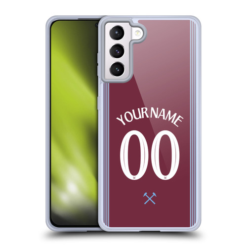 Custom Customised Personalised West Ham United FC 2025/26 Kit Home Soft Gel Case for Samsung Galaxy S21+ 5G Custom Customised Personalised West Ham United FC 2025/26 Kit Home Soft Gel Case for Samsung Galaxy S21+ 5G