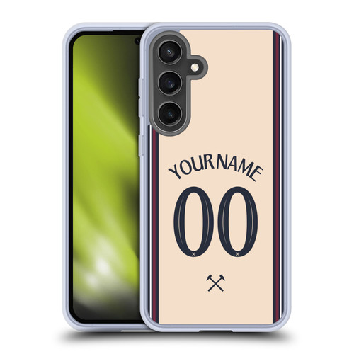 Custom Customised Personalised West Ham United FC 2025/26 Kit Away Soft Gel Case for Samsung Galaxy S24 FE Custom Customised Personalised West Ham United FC 2025/26 Kit Away Soft Gel Case for Samsung Galaxy S24 FE