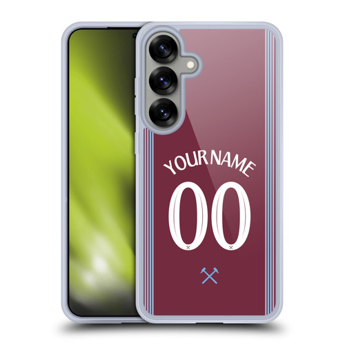 Custom Customised Personalised West Ham United FC 2025/26 Kit Home Soft Gel Case for Samsung Galaxy S25+ Custom Customised Personalised West Ham United FC 2025/26 Kit Home Soft Gel Case for Samsung Galaxy S25+