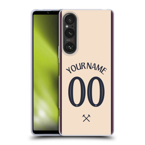 Custom Customised Personalised West Ham United FC 2025/26 Kit Away Soft Gel Case for Sony Xperia 1 V 5G Custom Customised Personalised West Ham United FC 2025/26 Kit Away Soft Gel Case for Sony Xperia 1 V 5G