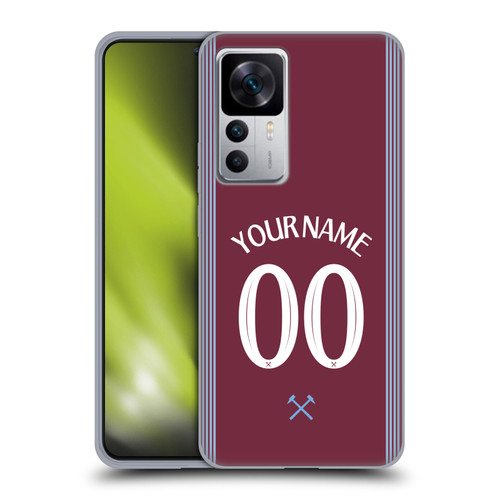 Custom Customised Personalised West Ham United FC 2025/26 Kit Home Soft Gel Case for Xiaomi 12T 5G / 12T Pro 5G / Redmi K50 Ultra 5G Custom Customised Personalised West Ham United FC 2025/26 Kit Home Soft Gel Case for Xiaomi 12T 5G / 12T Pro 5G / Redmi K50 Ultra 5G
