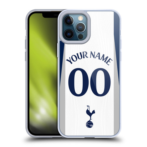 Custom Customised Personalised Tottenham Hotspur F.C. 2025/26 Badge Kit Home Soft Gel Case for Apple iPhone 12 Pro Max