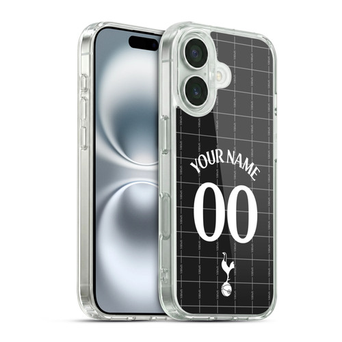 Custom Customised Personalised Tottenham Hotspur F.C. 2025/26 Badge Kit Away Soft Gel Case for Apple iPhone 16 & MagSafe