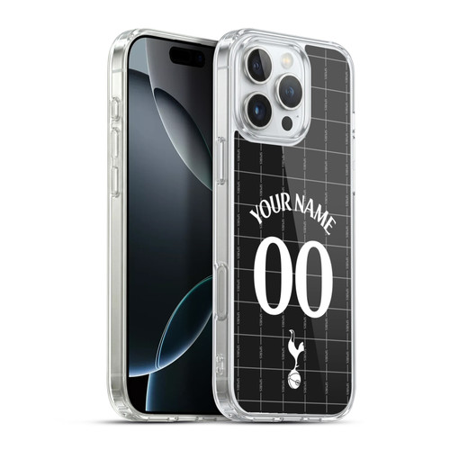 Custom Customised Personalised Tottenham Hotspur F.C. 2025/26 Badge Kit Away Soft Gel Case for Apple iPhone 16 Pro Max & MagSafe