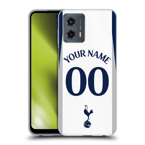 Custom Customised Personalised Tottenham Hotspur F.C. 2025/26 Badge Kit Home Soft Gel Case for Motorola Moto G (2023)