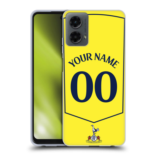 Custom Customised Personalised Tottenham Hotspur F.C. 2025/26 Badge Kit Third Soft Gel Case for Motorola Moto G (2024)