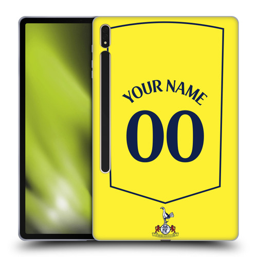 Custom Customised Personalised Tottenham Hotspur F.C. 2025/26 Badge Kit Third Soft Gel Case for Samsung Galaxy Tab S8 Plus