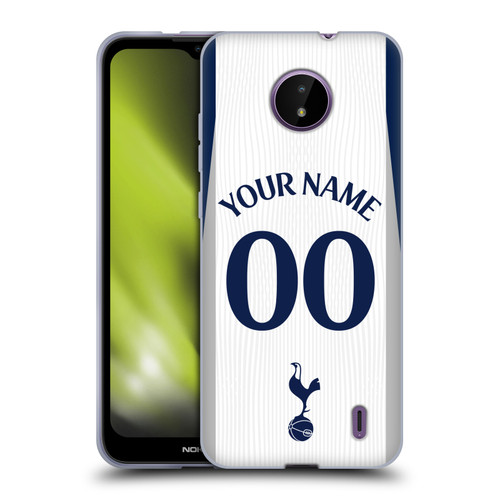 Custom Customised Personalised Tottenham Hotspur F.C. 2025/26 Badge Kit Home Soft Gel Case for Nokia C10 / C20
