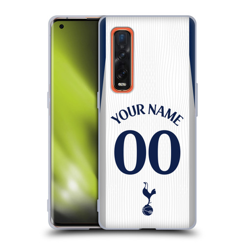 Custom Customised Personalised Tottenham Hotspur F.C. 2025/26 Badge Kit Home Soft Gel Case for OPPO Find X2 Pro 5G Custom Customised Personalised Tottenham Hotspur F.C. 2025/26 Badge Kit Home Soft Gel Case for OPPO Find X2 Pro 5G