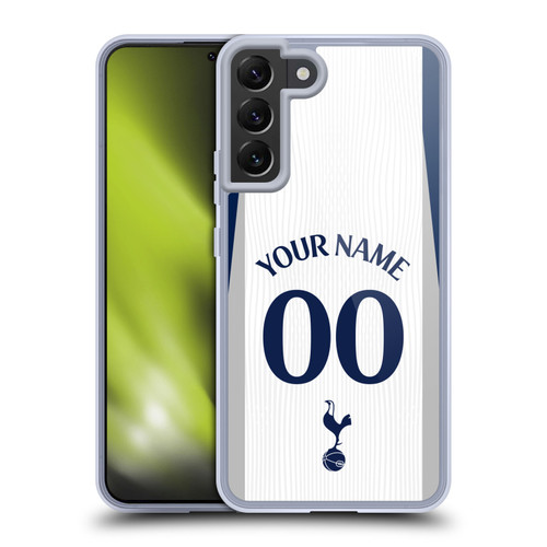 Custom Customised Personalised Tottenham Hotspur F.C. 2025/26 Badge Kit Home Soft Gel Case for Samsung Galaxy S22+ 5G