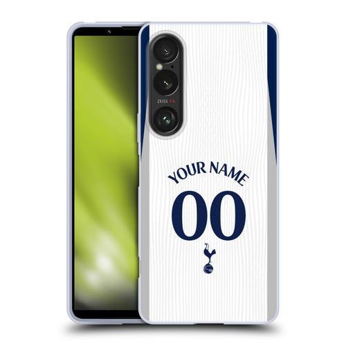 Custom Customised Personalised Tottenham Hotspur F.C. 2025/26 Badge Kit Home Soft Gel Case for Sony Xperia 1 VI 5G