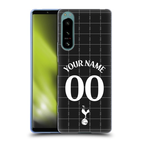 Custom Customised Personalised Tottenham Hotspur F.C. 2025/26 Badge Kit Away Soft Gel Case for Sony Xperia 5 IV
