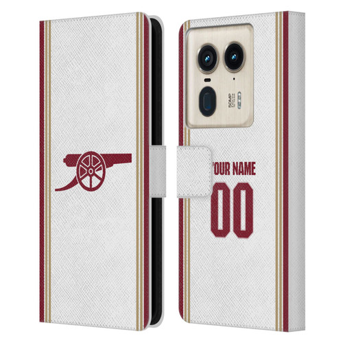 Custom Customised Personalised Arsenal FC 2025/26 Kit Third Leather Book Wallet Case Cover For Motorola Edge 50 Ultra/X50 Ultra