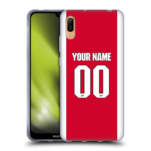 Custom Customised Personalised Arsenal FC 2025/26 Kit Home Soft Gel Case for Huawei Y6 Pro (2019)