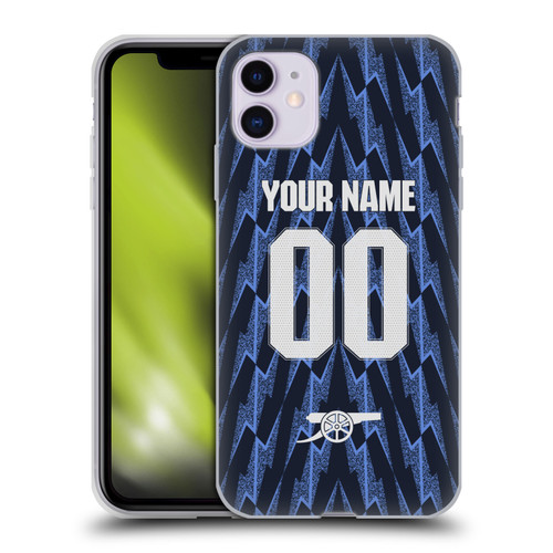 Custom Customised Personalised Arsenal FC 2025/26 Kit Away Soft Gel Case for Apple iPhone 11 Custom Customised Personalised Arsenal FC 2025/26 Kit Away Soft Gel Case for Apple iPhone 11
