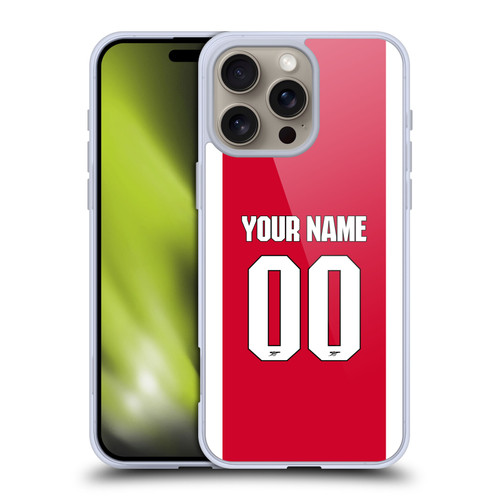 Custom Customised Personalised Arsenal FC 2025/26 Kit Home Soft Gel Case for Apple iPhone 16 Pro Max Custom Customised Personalised Arsenal FC 2025/26 Kit Home Soft Gel Case for Apple iPhone 16 Pro Max