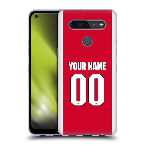 Custom Customised Personalised Arsenal FC 2025/26 Kit Home Soft Gel Case for LG K51S