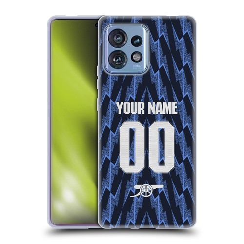 Custom Customised Personalised Arsenal FC 2025/26 Kit Away Soft Gel Case for Motorola Moto Edge 40 Pro/Plus 2023