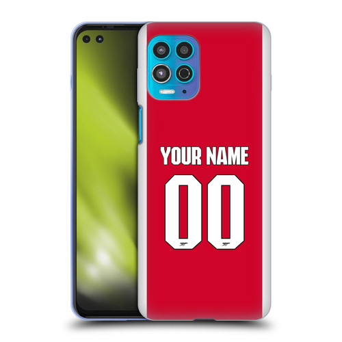 Custom Customised Personalised Arsenal FC 2025/26 Kit Home Soft Gel Case for Motorola Moto G100