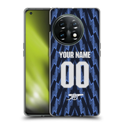 Custom Customised Personalised Arsenal FC 2025/26 Kit Away Soft Gel Case for OnePlus 11 5G