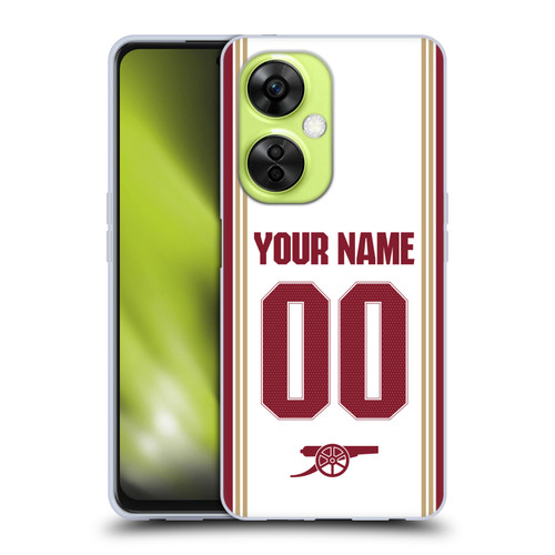 Custom Customised Personalised Arsenal FC 2025/26 Kit Third Soft Gel Case for OnePlus Nord CE 3 Lite 5G