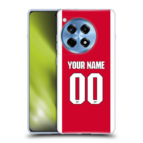 Custom Customised Personalised Arsenal FC 2025/26 Kit Home Soft Gel Case for OnePlus 12R