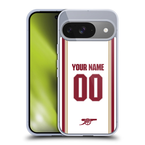 Custom Customised Personalised Arsenal FC 2025/26 Kit Third Soft Gel Case for Google Pixel 9 / Pixel 9 Pro