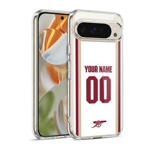 Custom Customised Personalised Arsenal FC 2025/26 Kit Third Soft Gel Case for Google Pixel 9 / Pixel 9 Pro