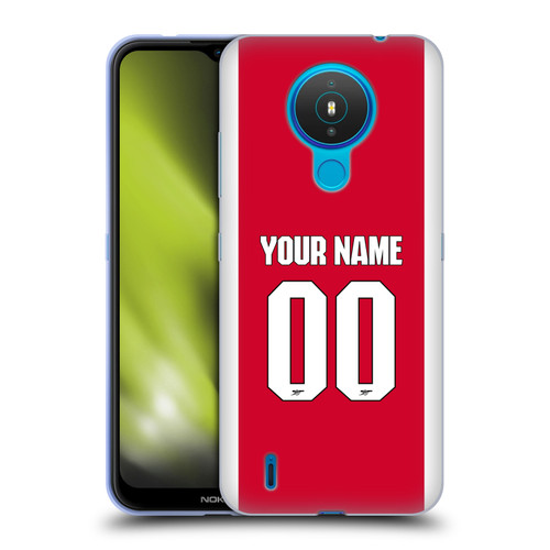 Custom Customised Personalised Arsenal FC 2025/26 Kit Home Soft Gel Case for Nokia 1.4 Custom Customised Personalised Arsenal FC 2025/26 Kit Home Soft Gel Case for Nokia 1.4