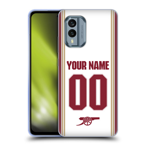 Custom Customised Personalised Arsenal FC 2025/26 Kit Third Soft Gel Case for Nokia X30 Custom Customised Personalised Arsenal FC 2025/26 Kit Third Soft Gel Case for Nokia X30