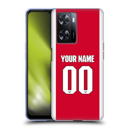 Custom Customised Personalised Arsenal FC 2025/26 Kit Home Soft Gel Case for OPPO A57s Custom Customised Personalised Arsenal FC 2025/26 Kit Home Soft Gel Case for OPPO A57s