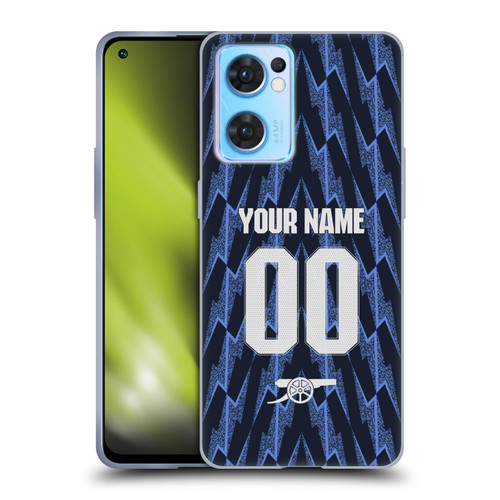 Custom Customised Personalised Arsenal FC 2025/26 Kit Away Soft Gel Case for OPPO Reno7 5G / Find X5 Lite Custom Customised Personalised Arsenal FC 2025/26 Kit Away Soft Gel Case for OPPO Reno7 5G / Find X5 Lite