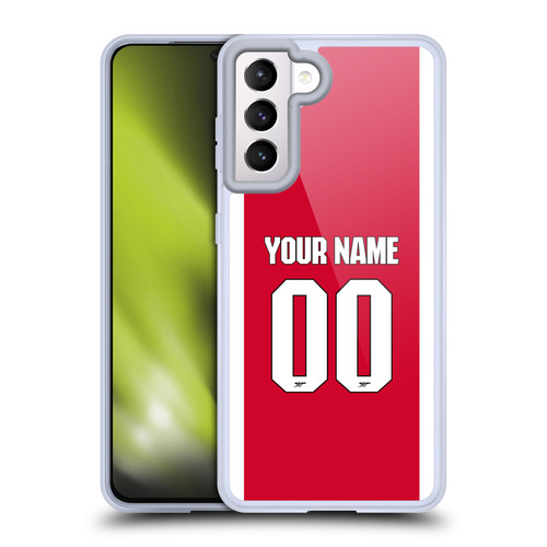 Custom Customised Personalised Arsenal FC 2025/26 Kit Home Soft Gel Case for Samsung Galaxy S21 5G Custom Customised Personalised Arsenal FC 2025/26 Kit Home Soft Gel Case for Samsung Galaxy S21 5G