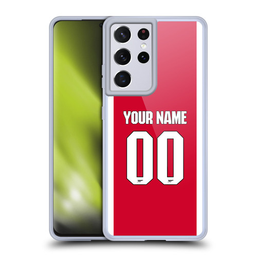 Custom Customised Personalised Arsenal FC 2025/26 Kit Home Soft Gel Case for Samsung Galaxy S21 Ultra 5G Custom Customised Personalised Arsenal FC 2025/26 Kit Home Soft Gel Case for Samsung Galaxy S21 Ultra 5G