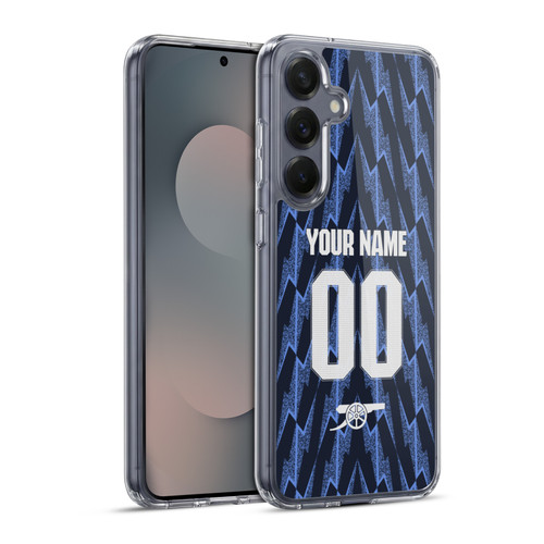 Custom Customised Personalised Arsenal FC 2025/26 Kit Away Soft Gel Case for Samsung Galaxy S25+ & MagSafe